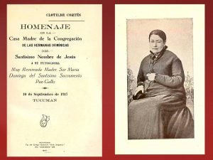 1917 - Homenaje en la Casa Madre de HH Dominicas - Clotilde Cortés 
