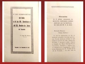 1912 - A las huerfanitas del asilo de las HH. Dominicas del SS. Nombre de Jesús (Boisdron)